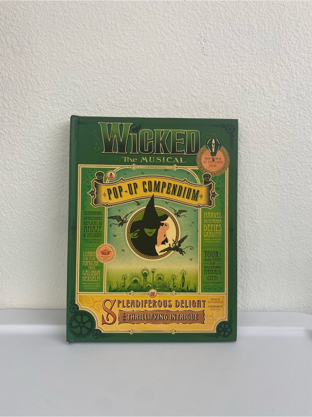 Wicked The Musical Pop-Up Compendium - Green and Gold